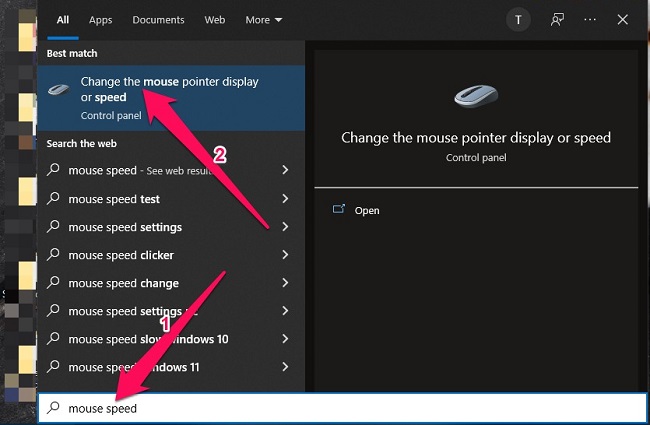 Hướng dẫn thay đổi tốc độ chuột trên Windows 10 & Windows 11 trong Mouse Properties