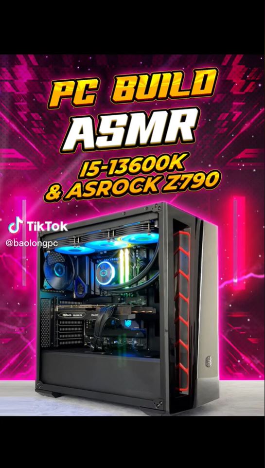 PC Build ASMR - I5-13600K & ASRock Z790 PG Riptide